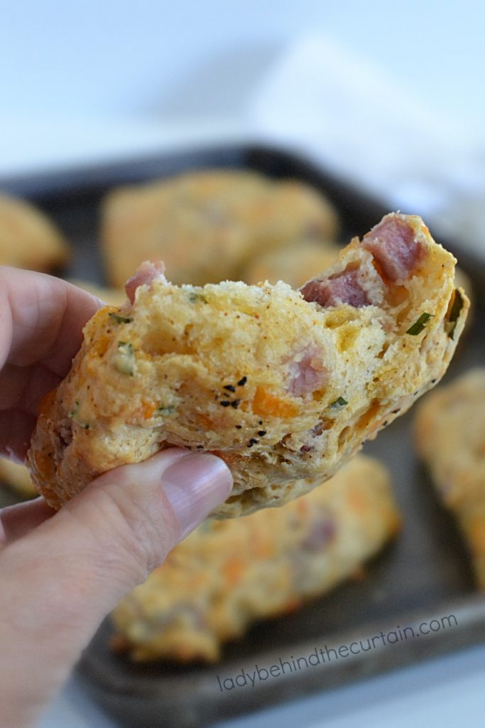 Light Ham and Cheese Scones