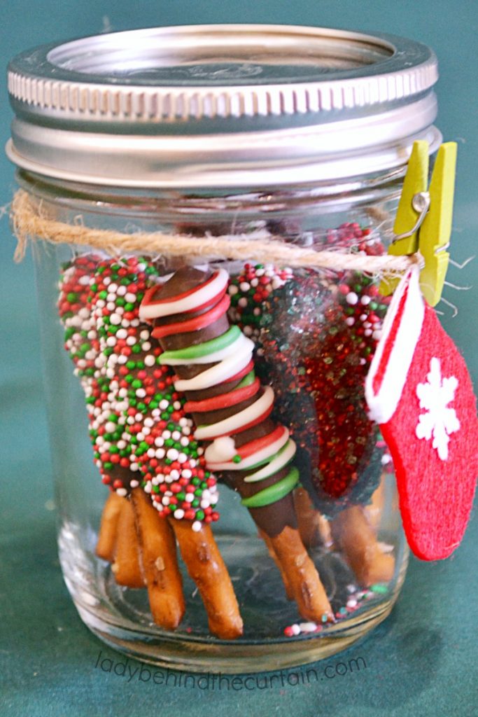 Mini Holiday Pretzel Stick Stocking Stuffer