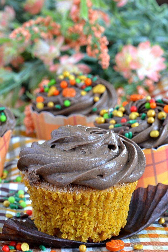 Pumpkin Churro Cupcakes