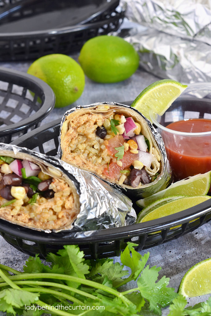 Southwestern Make Ahead Chicken Burritos