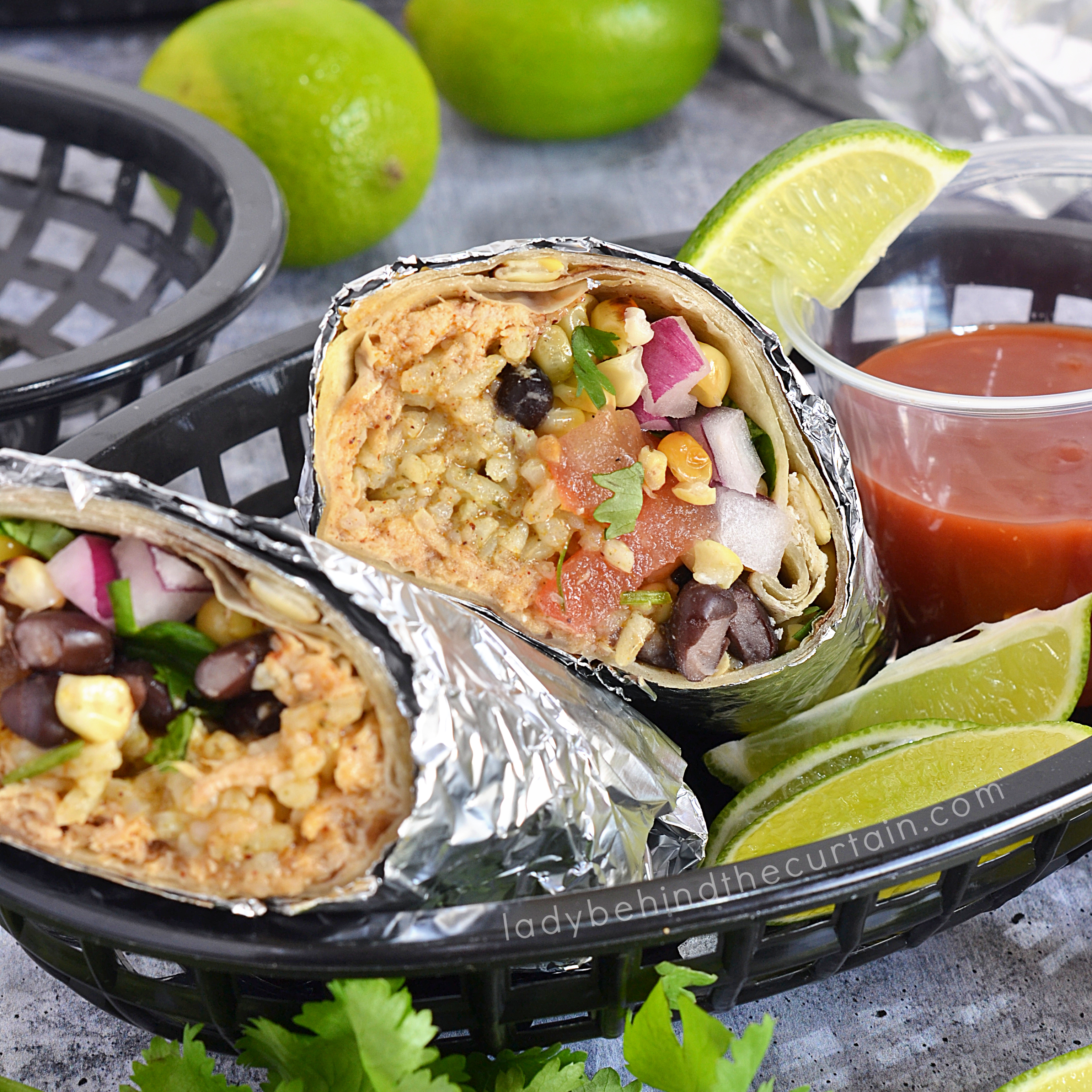 Southwestern Make Ahead Chicken Burritos