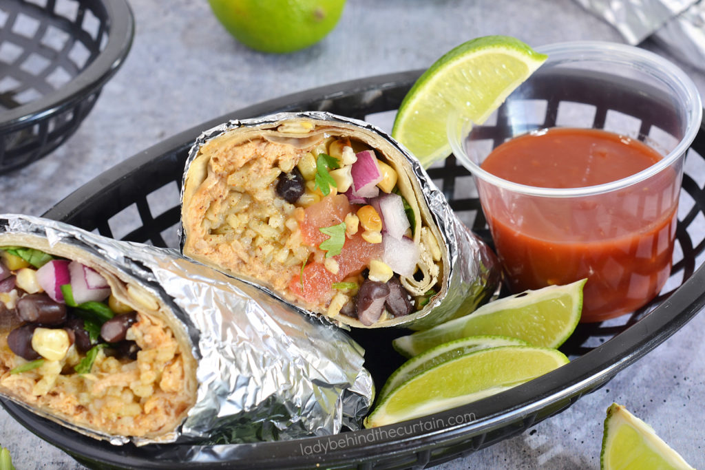 Southwestern Make Ahead Chicken Burritos