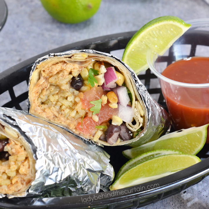 Southwestern Make Ahead Chicken Burritos