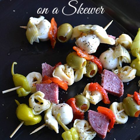 Antipasto Salad on a Skewer