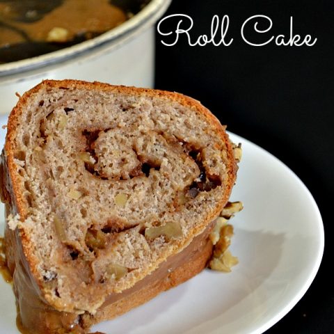 Apple Butter Cinnamon Roll Cake