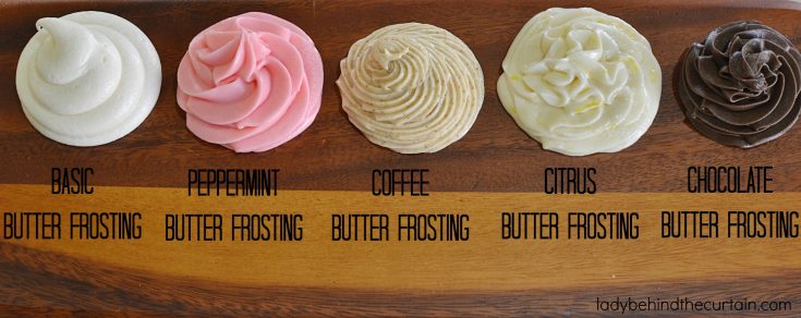 Basic Butter Frosting Five Ways