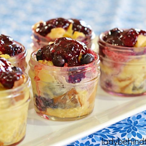 Berries ‘n Cream Bread Pudding