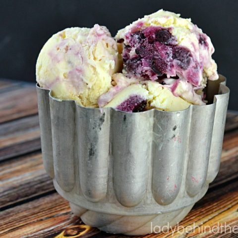 Lemon Blueberry Pie Ice Cream