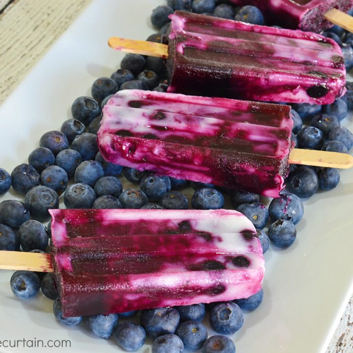 Blueberry Yogurt Pops