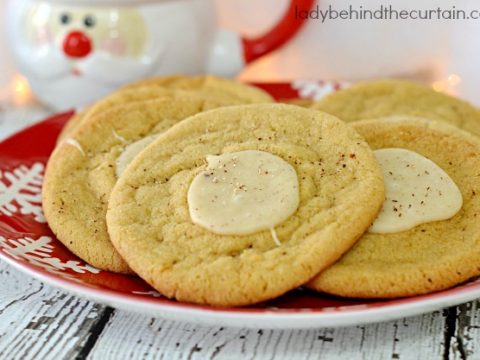 Image for Brown Butter Cookies with an Eggnog Fudge Center