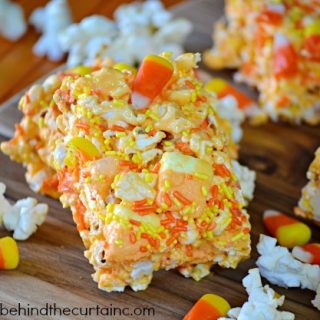 Candy Corn Popcorn Chewy Halloween Bars