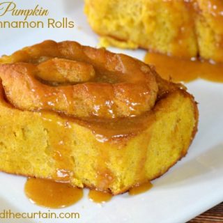 Caramel Pumpkin Cinnamon Rolls