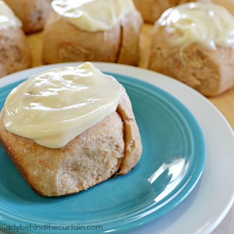 Carrot Cake Cinnamon Rolls