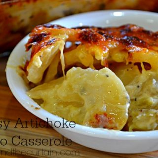 Cheesy Artichoke Potato Casserole