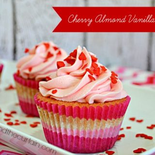 Cherry Almond Vanilla Cupcakes