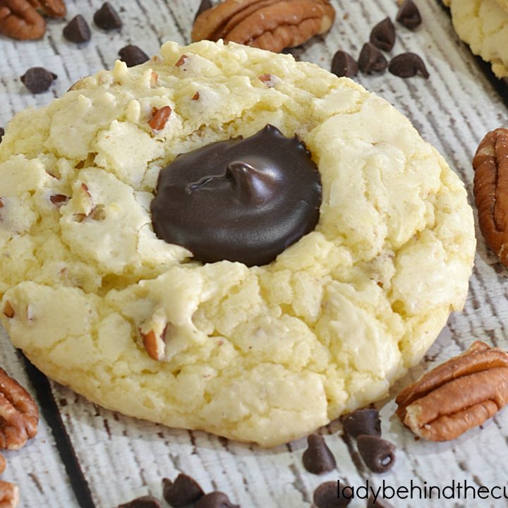 Chocolate Pecan Thumbprint Cake Mix Cookie Recipe