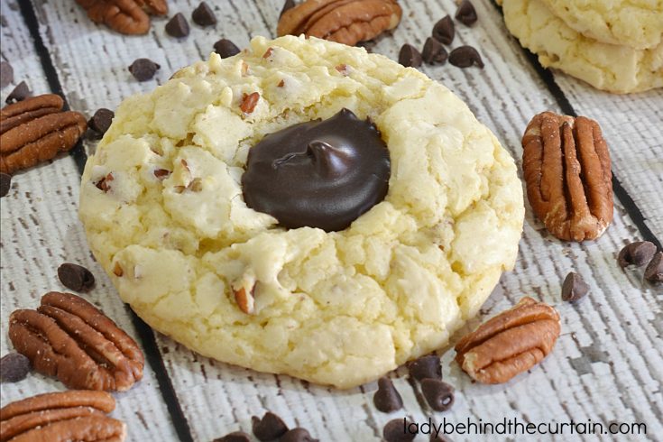 Chocolate Pecan Thumbprint Cake Mix Cookie Recipe