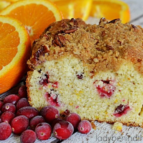 Cranberry Orange Streusel Quick Bread