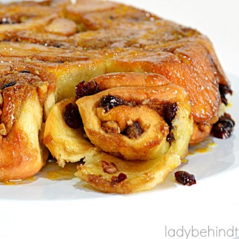 Cranberry Sweet Roll Pull Apart