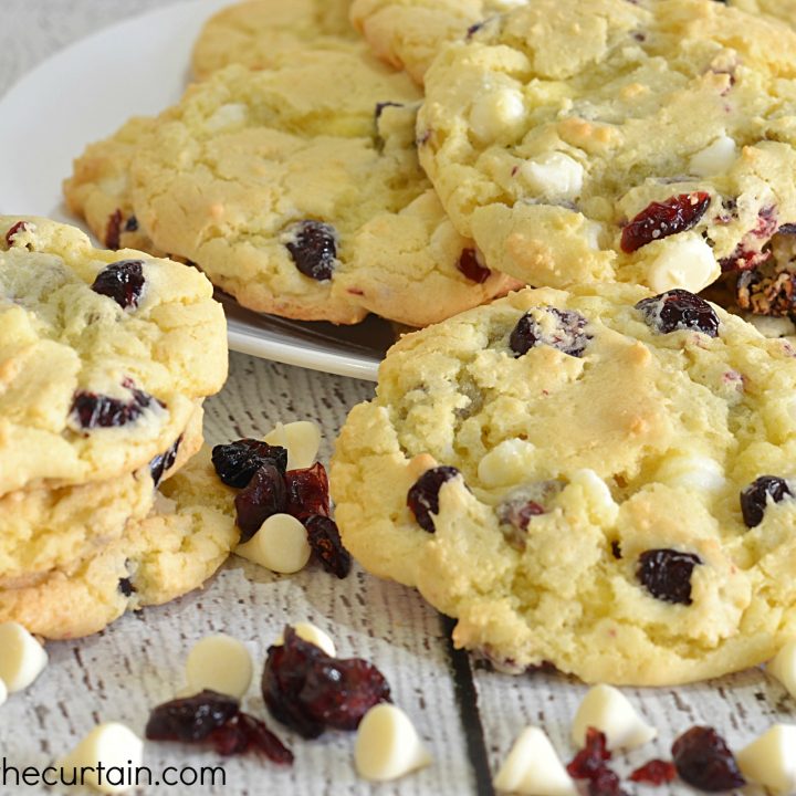 Cranberry White Chocolate Cake Mix Cookie Recipe