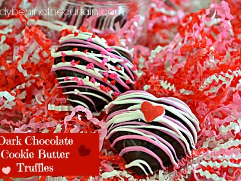 Dark Chocolate Cookie Butter Truffles