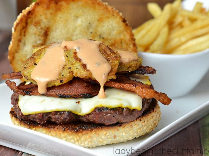 Fried Green Tomato Burgers