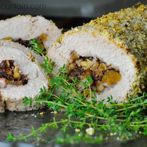 Fruit And Walnut-Stuffed Pork Loin