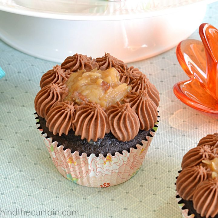 German Chocolate Cupcakes