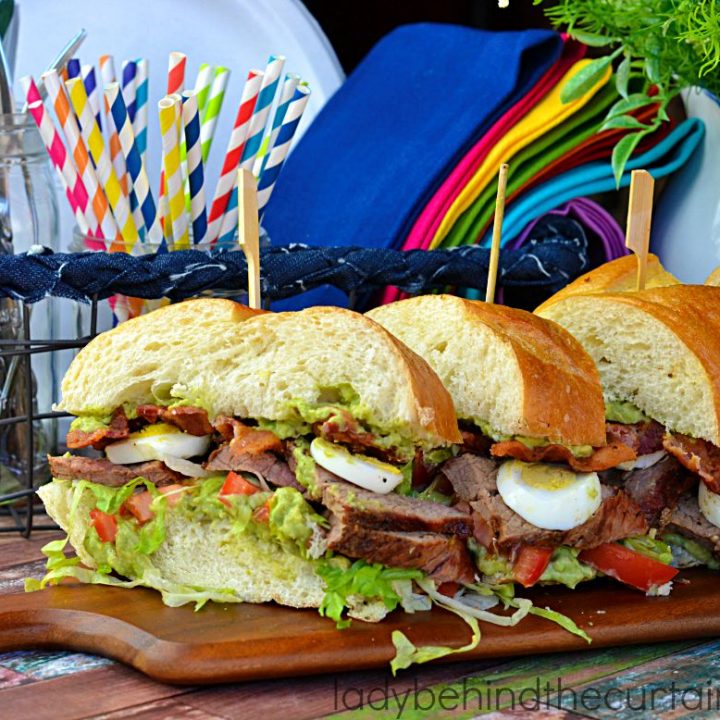 Grilled Beef Cobb Sandwich