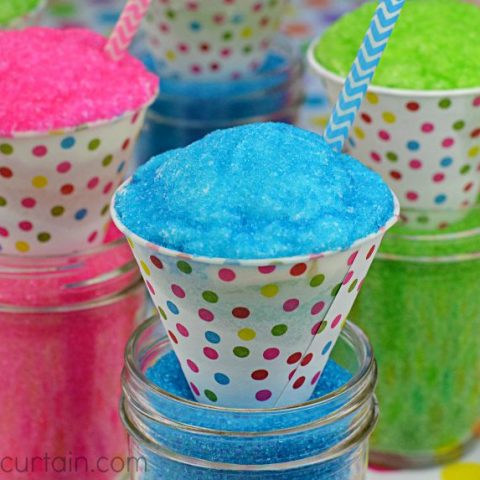 Jello Snow Cone Cupcakes