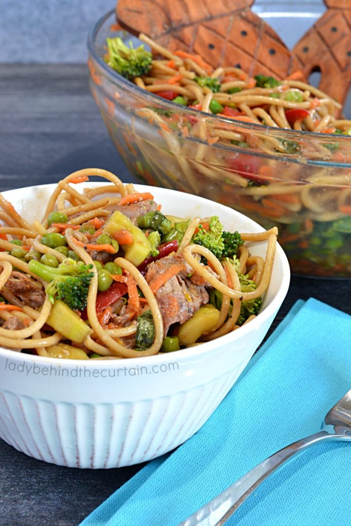 Light Asian Beef Noodle Salad