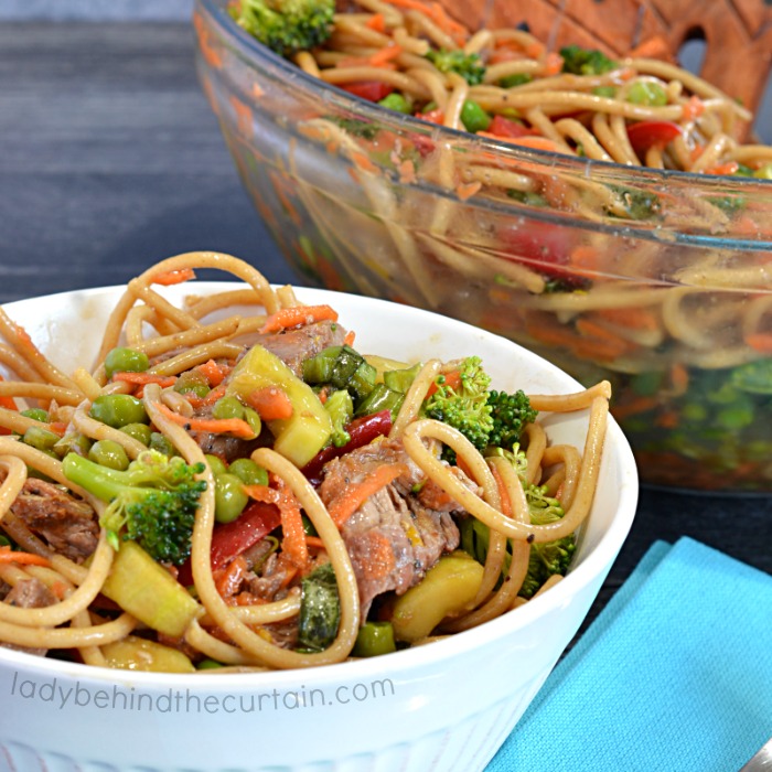 Light Asian Beef Noodle Salad