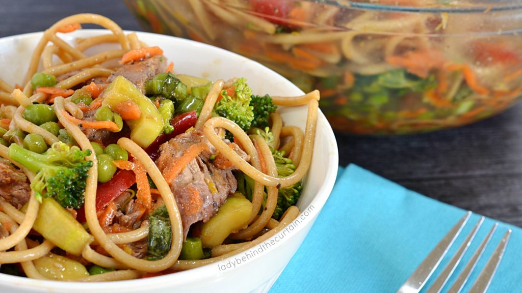 Light Asian Beef Noodle Salad