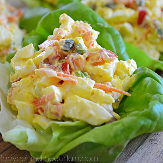 Light Egg Salad Wraps