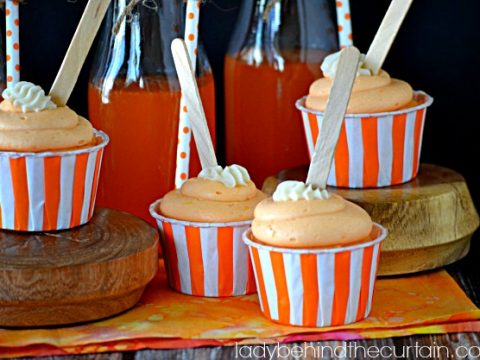 Image for Light Orange Cream Pop Cupcakes