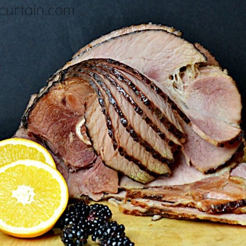 Maple Blackberry Orange Glazed Ham