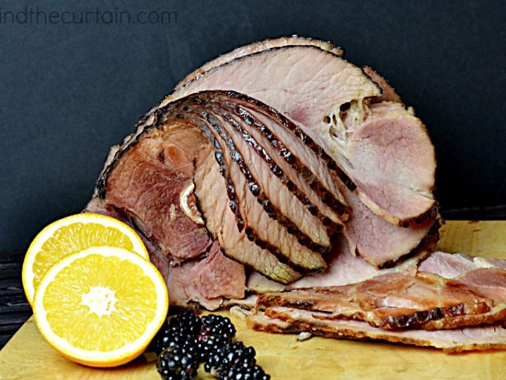 Maple Blackberry Orange Glazed Ham