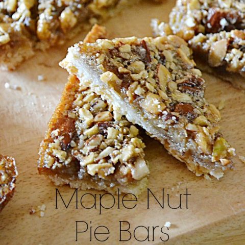 Maple Nut Pie Bars