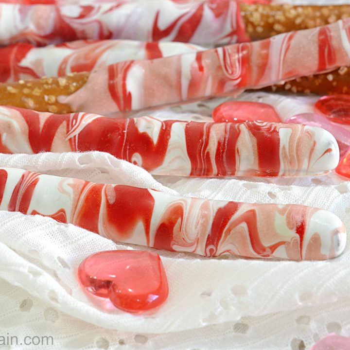 Marbled Valentine’s Day Pretzels