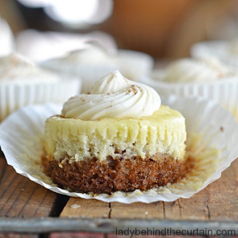 Mini Carrot Cake Cheesecakes