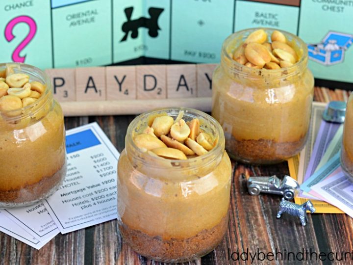 Mini Payday Cheesecakes