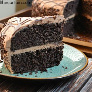 Mocha Devil’s Food Cake