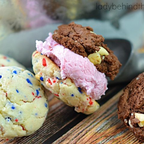 Neapolitan Ice Cream Sandwich