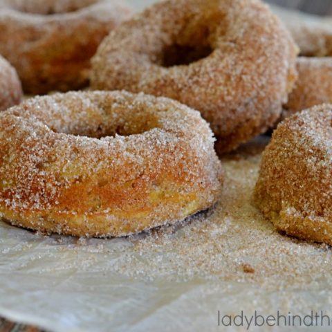 Overnight Baked Apple Spice Donuts