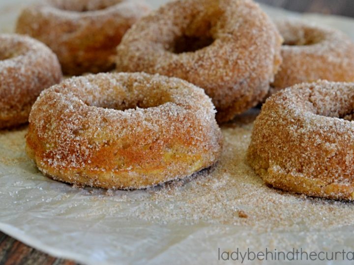 Overnight Baked Apple Spice Donuts