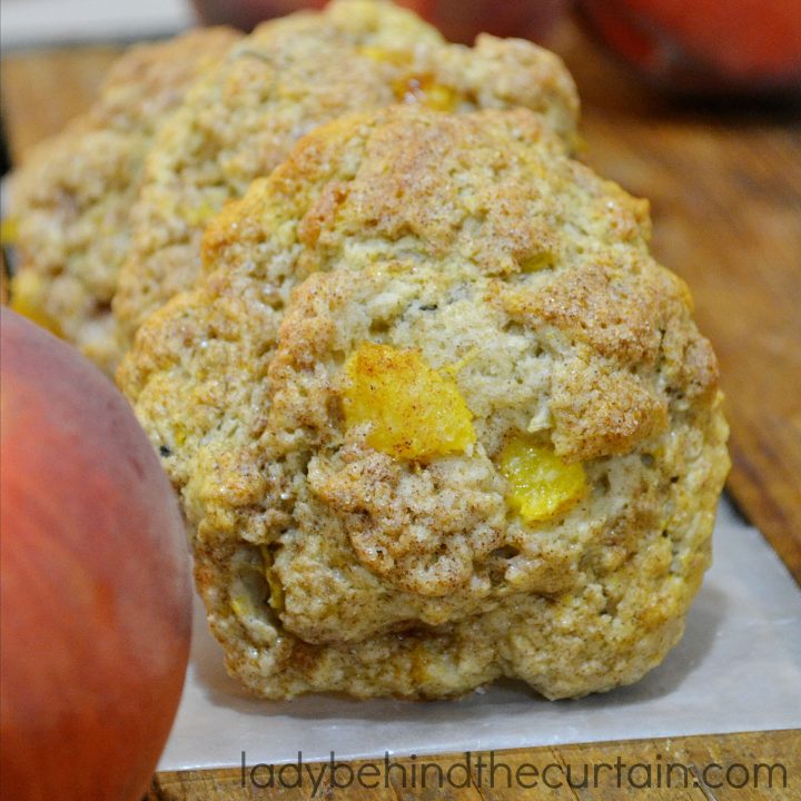 Peach Cobbler Drop Biscuits