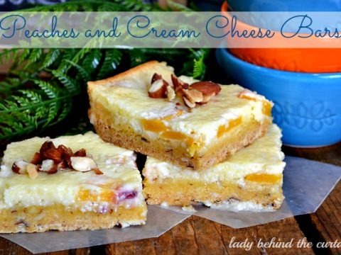 Peaches and Cream Cheese Bars