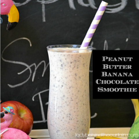 Peanut Butter Banana Chocolate Smoothie