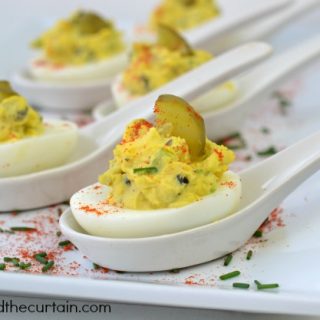 Potato Salad Deviled Eggs