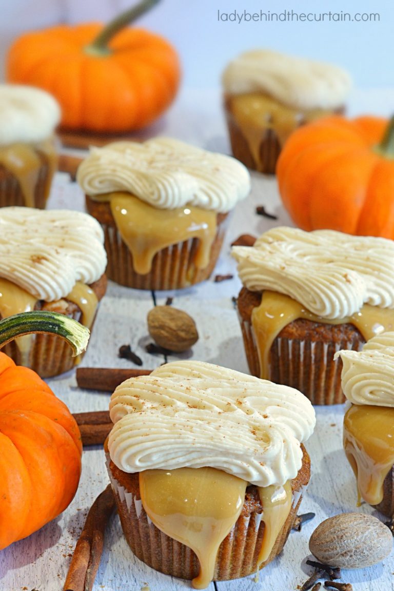 Pumpkin Spice Caramel Latte Cupcakes